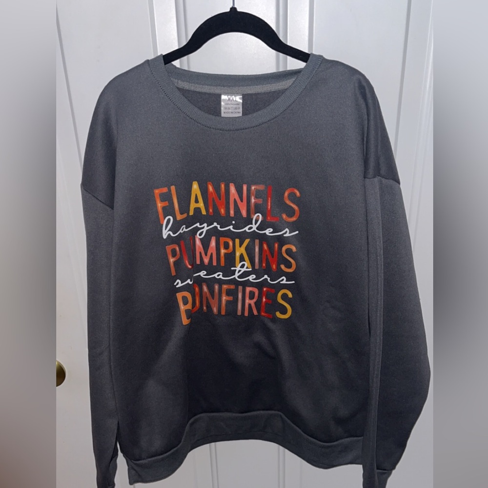 Gray Graphic Women's Sweatshirt